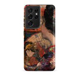 The Balcony - Edward Atkinson Hornel Phone Case Samsung Galaxy S21 Ultra / Matte Vibrant Impressionistic Painting Two Figures Traditional