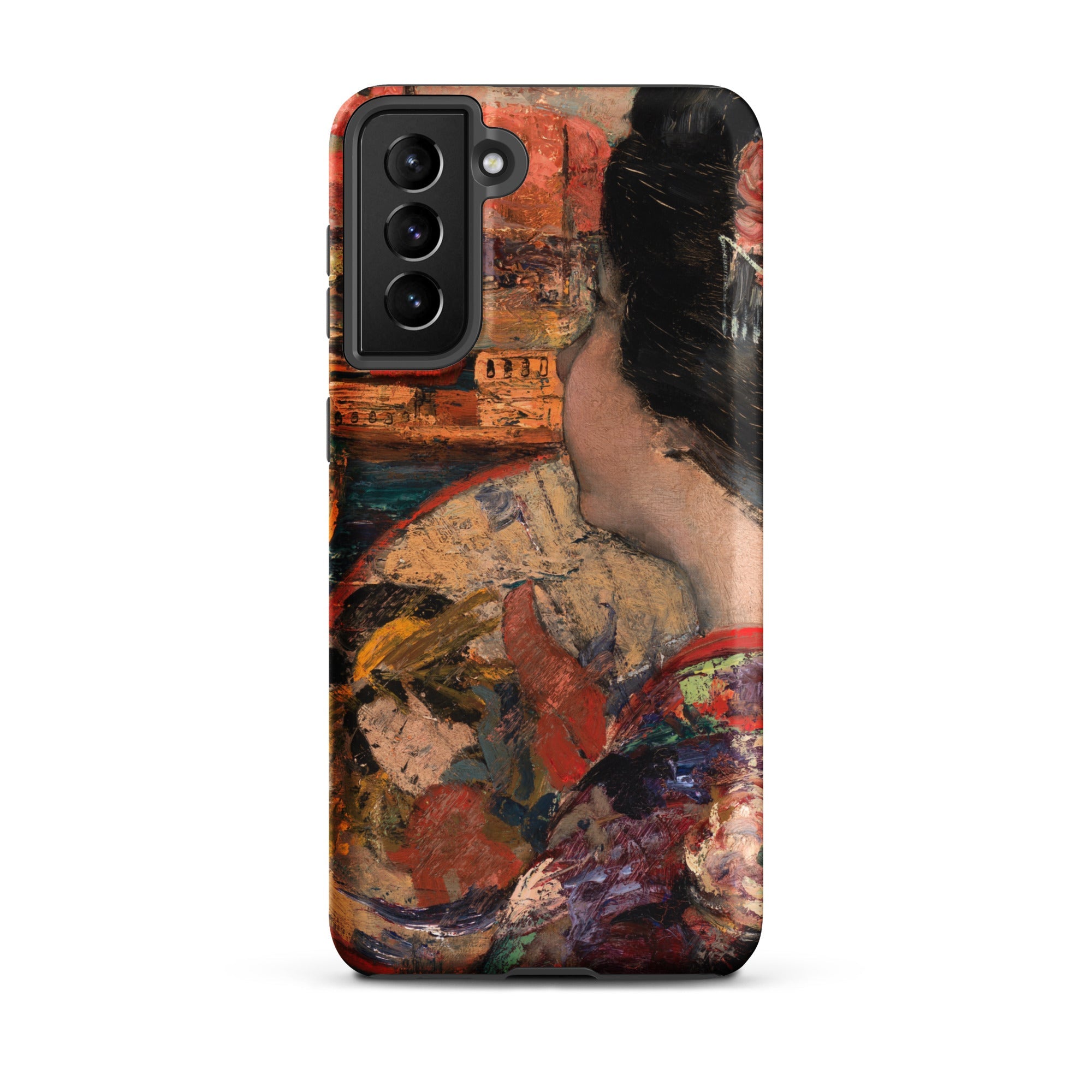 The Balcony Edward Atkinson Hornel Samsung Case, Galaxy S21 Plus / Matte, Smartphone Case Colorful Abstract Painting Design