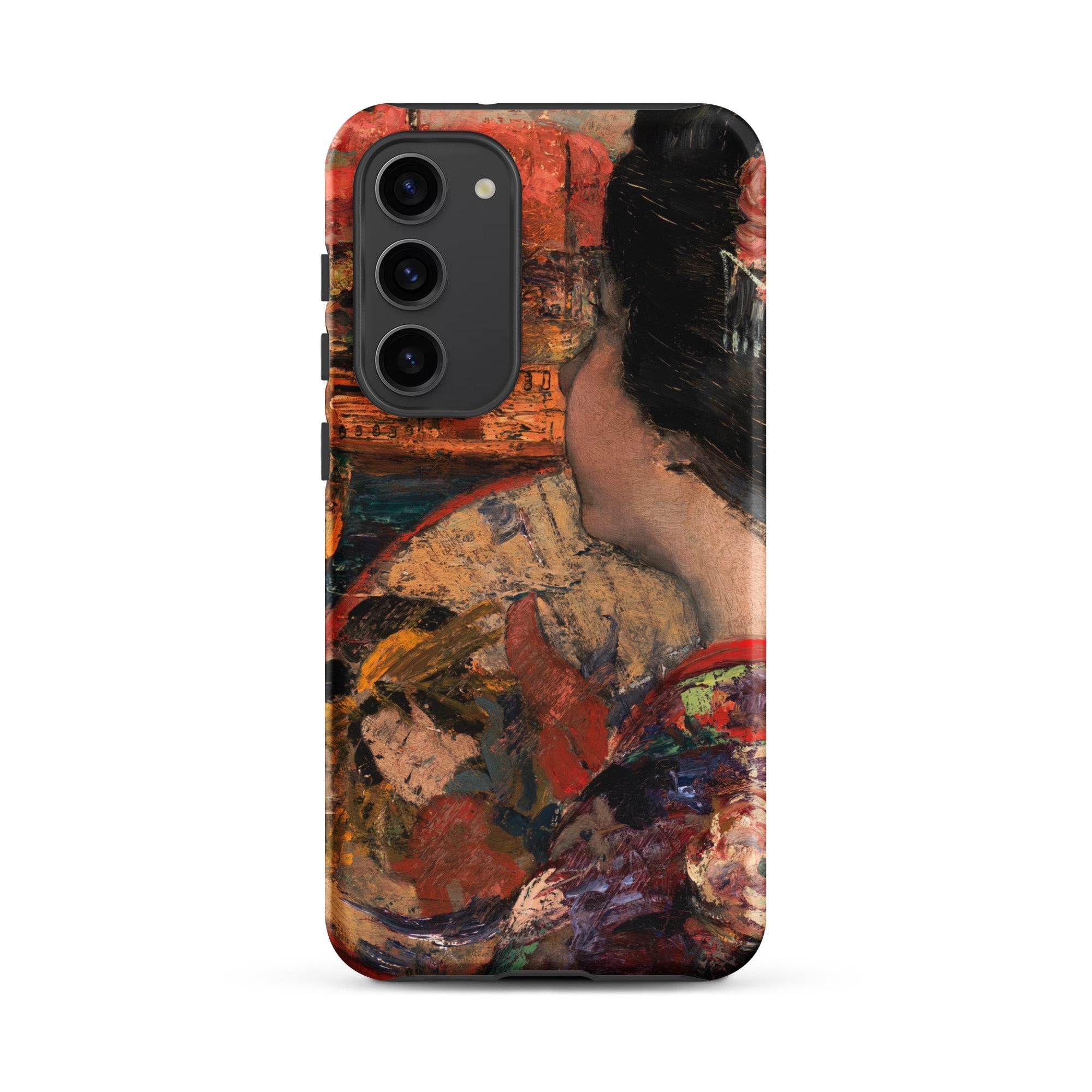 The Balcony Edward Atkinson Hornel Samsung Case, Galaxy S23 Plus / Matte, Phone Case Impressionistic Painting Woman Traditional Attire