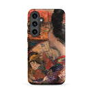 The Balcony Edward Atkinson Hornel Samsung Case, Galaxy S24 Plus / Matte, Phone Case Painted Portrait Woman Fan