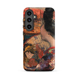 The Balcony - Edward Atkinson Hornel Samsung Case, Galaxy S24 Plus / Matte, Phone Case Painted Portrait Woman Fan
