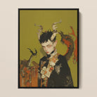 Baphomet’s Bastard - Gay Demon Framed Canvas, Framed Fantasy Portrait