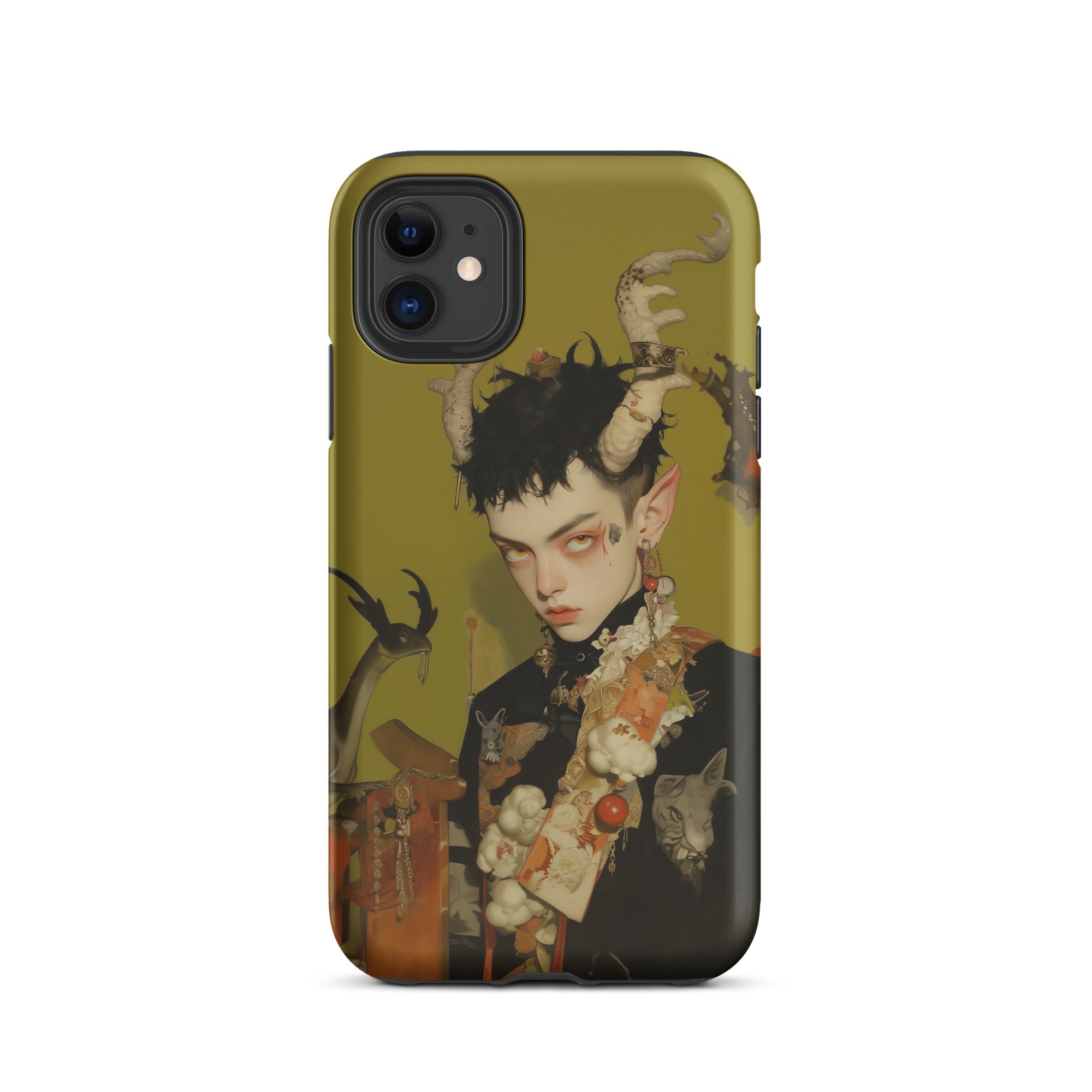 Baphomet’s Bastard Gay Demon Iphone Case, 11 / Matte, Phone Case Fantasy Art