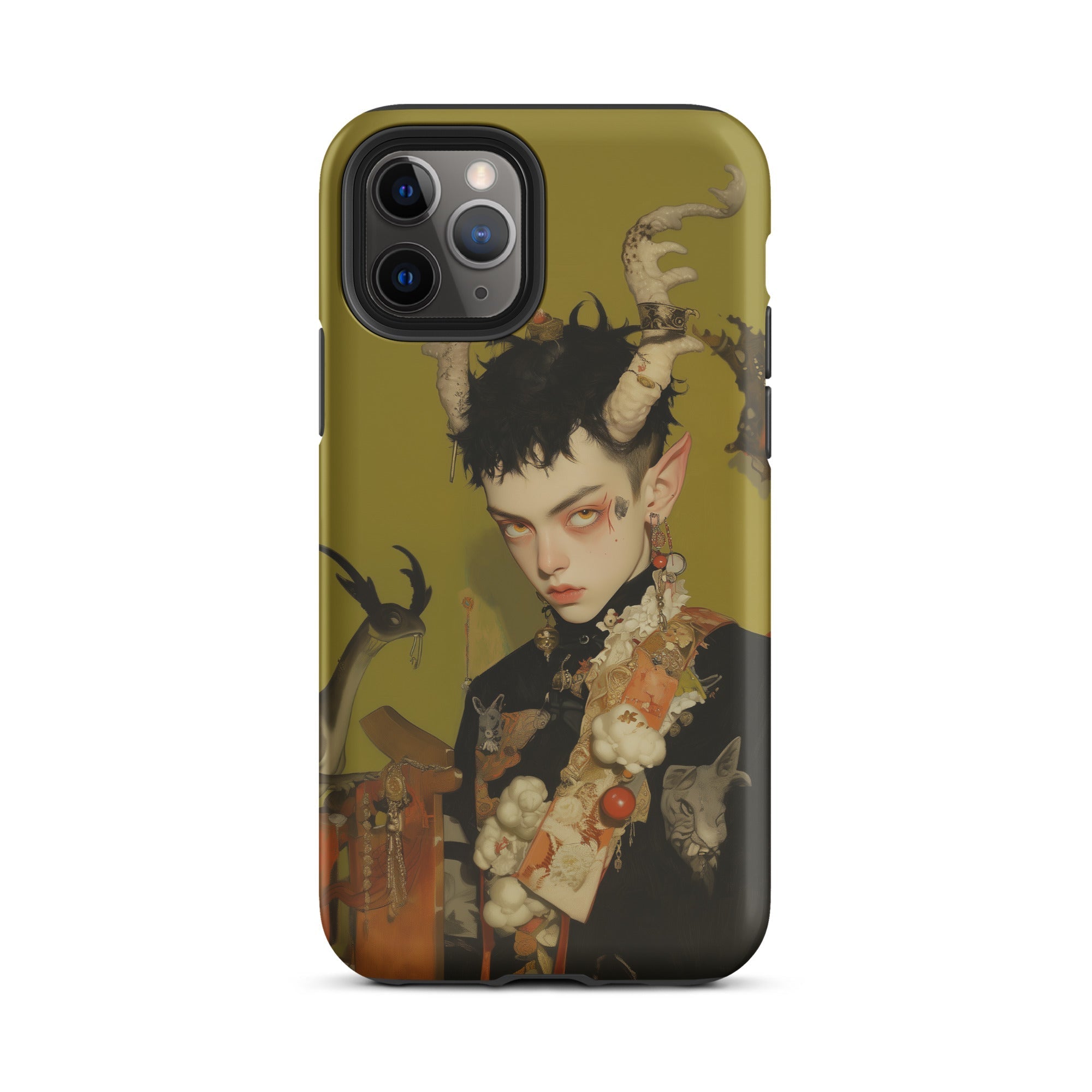 Baphomet’s Bastard Gay Demon Iphone Case, 11 Pro / Matte, Phone Case Fantasy Art