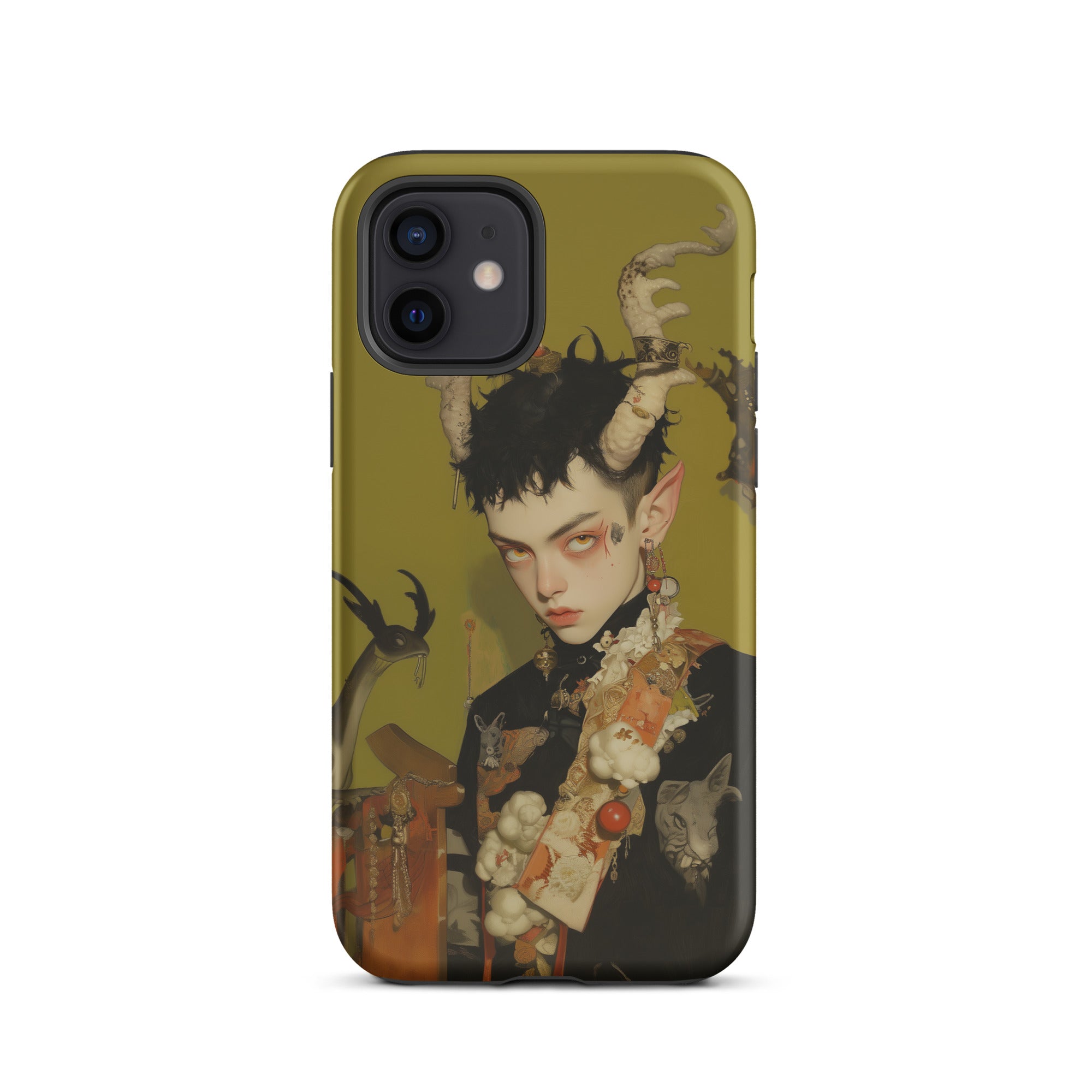 Baphomet’s Bastard Gay Demon Iphone Case, 12 / Matte, Phone Case Fantasy Art