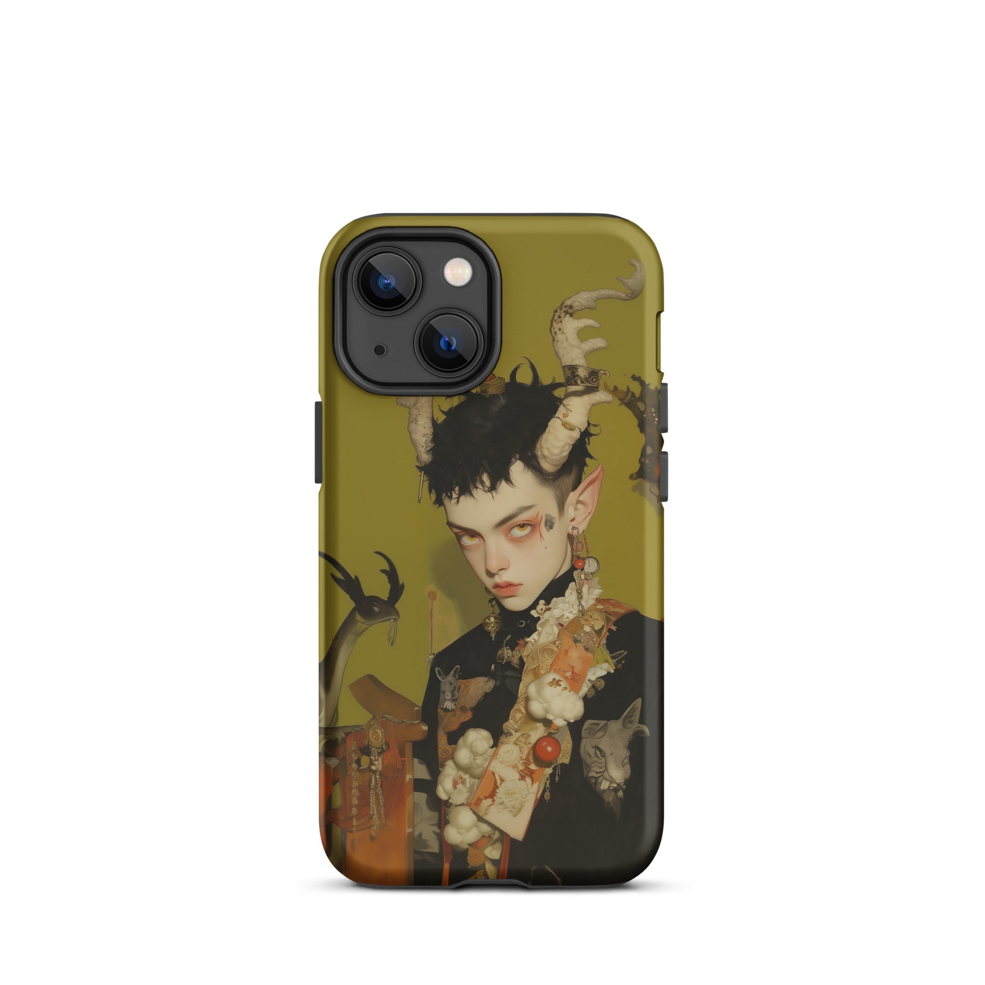 Baphomet’s Bastard Gay Demon Iphone Case, 13 Mini / Matte, Iphone Case Demon Art