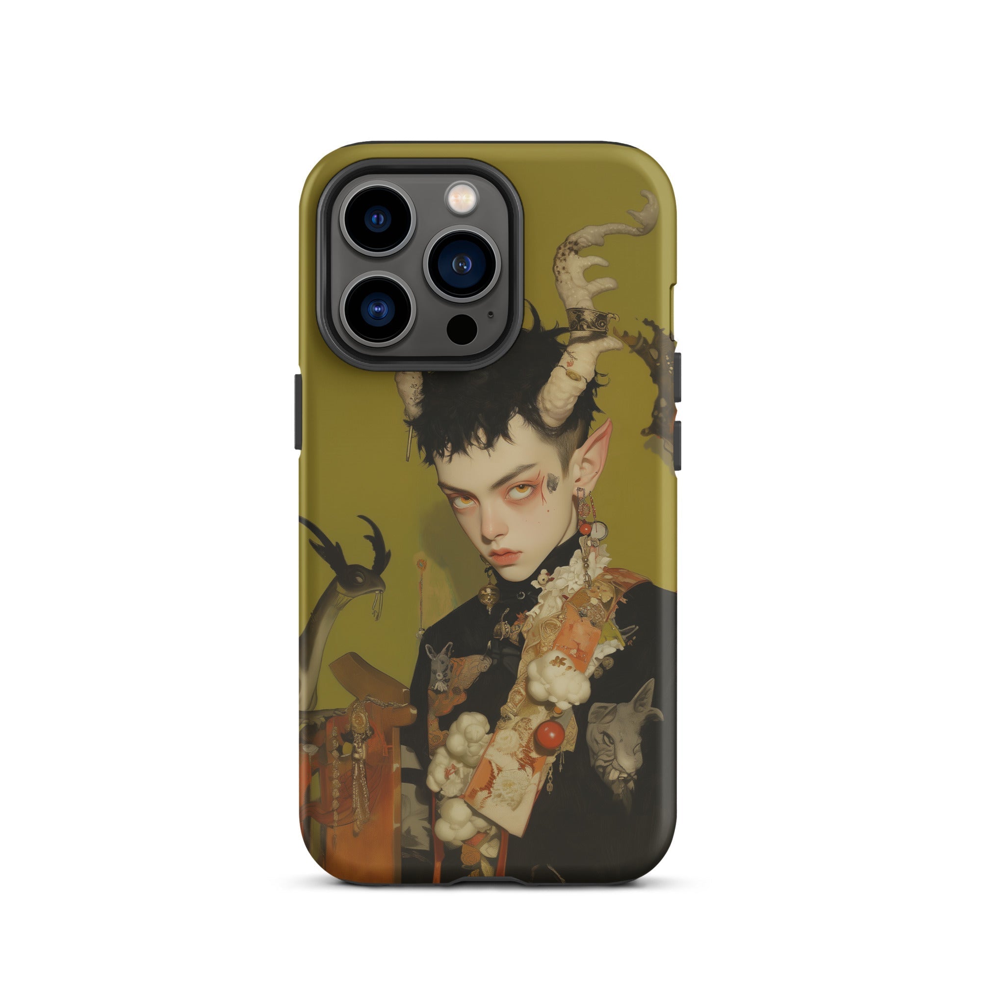 Baphomet’s Bastard Gay Demon Iphone Case, 13 Pro / Matte, Iphone Case Demon Artwork