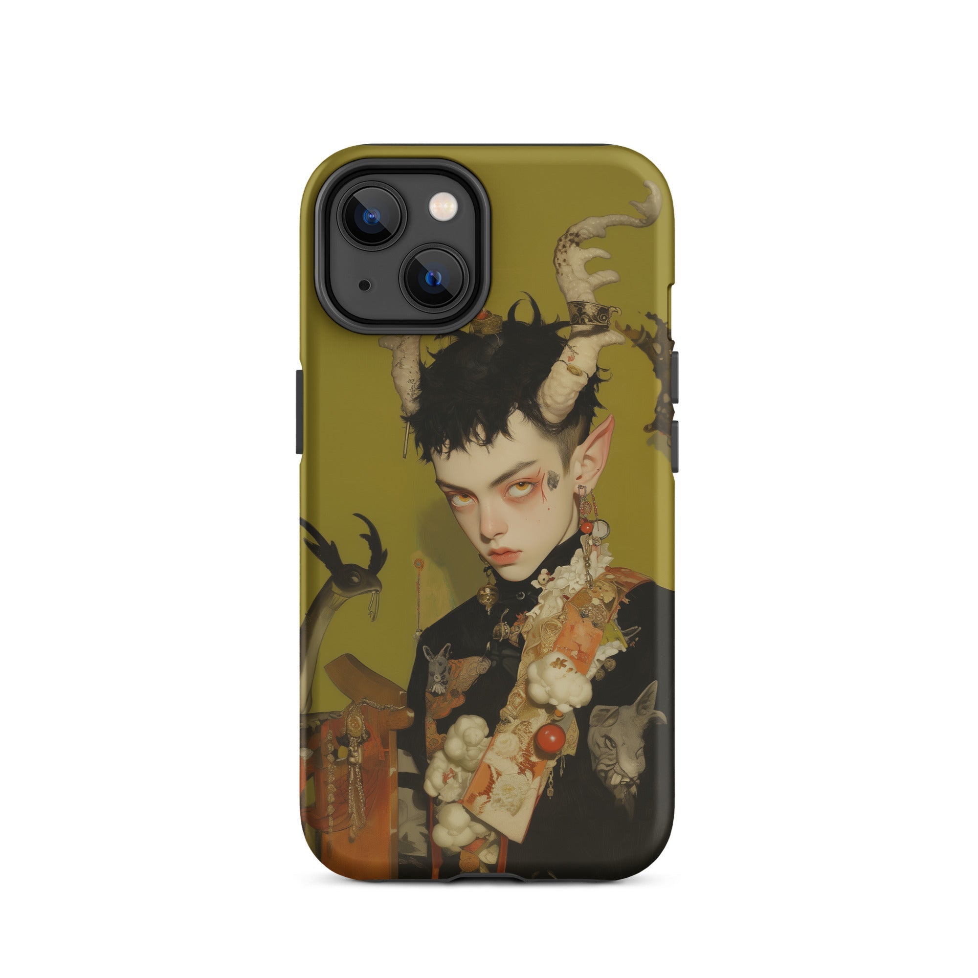 Baphomet’s Bastard Gay Demon Iphone Case, 14 / Matte, Phone Case Fantasy Art