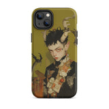 Baphomet’s Bastard - Gay Demon Iphone Case, 14 Plus / Matte, Iphone Case Fantasy Character Design