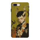 Baphomet’s Bastard - Gay Demon Iphone Case, 8 Plus / Matte, Phone Case Stylized Fantasy Portrait Horned Figure Ornate