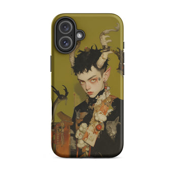 Baphomet’s Bastard - Gay Demon Phone Case Iphone 16 Plus / Matte Phone Case Fantasy Art Gay Demon, Baphomet Reigns Supreme, Chilling World