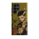 Baphomet’s Bastard Gay Demon Samsung Case, Galaxy S22 Ultra / Matte, Phone Case Illustration Horned Elf Eared Figure Pale Skin