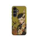 Baphomet’s Bastard Gay Demon Samsung Case, Galaxy S24 / Matte, Phone Case Stylized Portrait Horned Elf Eared Figure