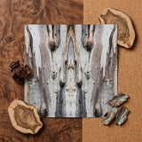 Barking Mad 3 - Trippy Tree Trunk Art Print / Canvas Square Symmetrical Wood Grain Print Mirrored Design Shades Barking Mad’s Striking