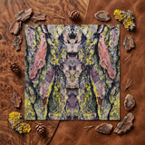 Barking Mad too - Trippy Tree Trunk Art Print / Canvas Square Art Print Symmetrical Abstract Design Tree Bark Barking Mad Transports,