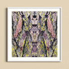Barking Mad too Trippy Tree Trunk Art Print, Symmetrical Abstract Pattern Created Mirrored Tree Bark Textures