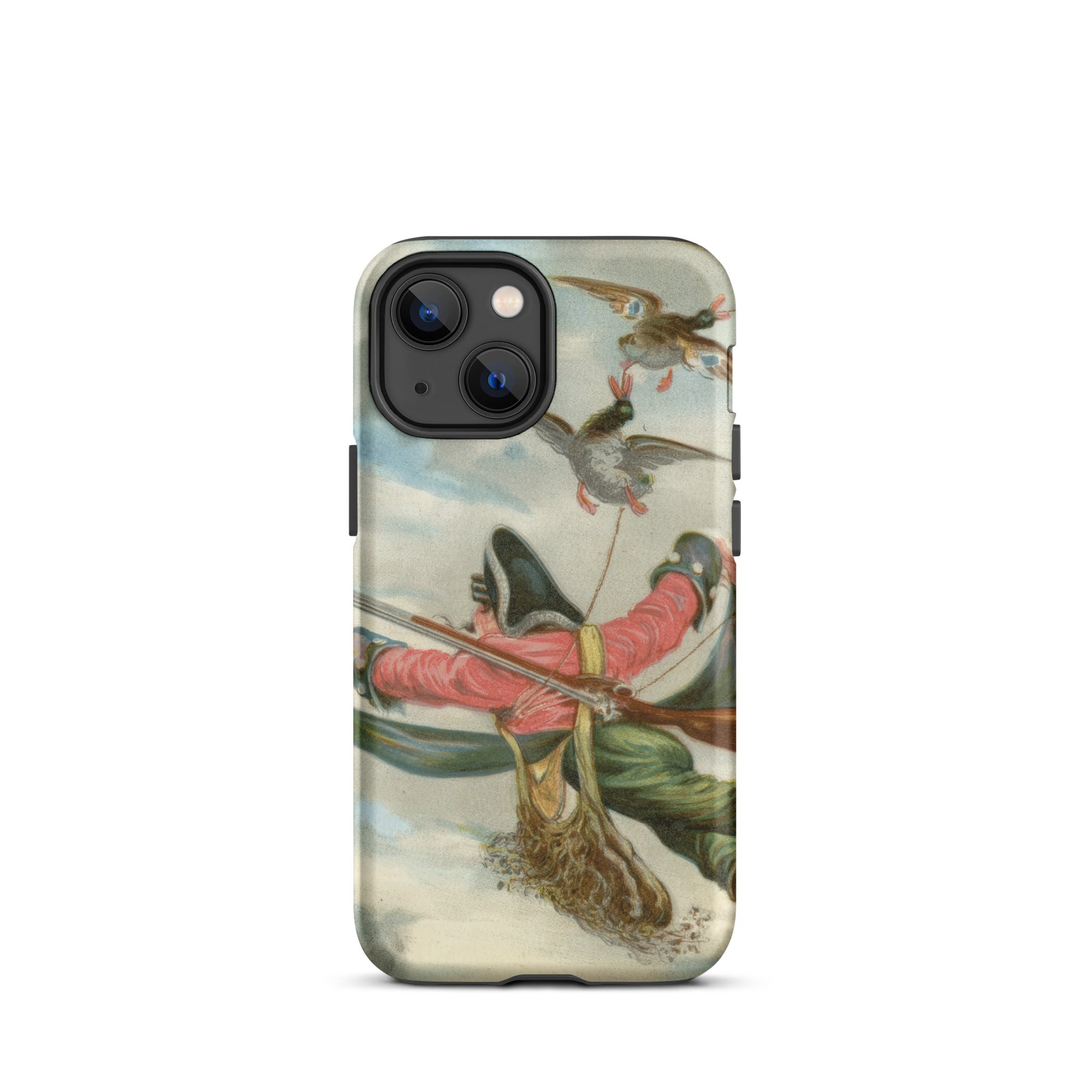 Baron Munchausen - Alphonse Adolphe Bichard Iphone Case, 13 Mini / Tough Phone, Iphone Case Colorful Scene Ducks