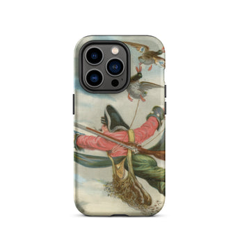 Baron Munchausen - Alphonse Adolphe Bichard Iphone Case, 14 Pro / Matte, Iphone Case Historical Scene Illustration