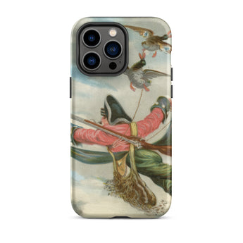 Baron Munchausen - Alphonse Adolphe Bichard Iphone Case, 14 Pro Max / Matte, Iphone Case Historical Duck Scene