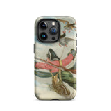 Baron Munchausen - Alphonse Adolphe Bichard Iphone Case, 15 Pro / Matte, Iphone Case Dynamic Historical Painting Man Birds