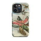 Baron Munchausen - Alphonse Adolphe Bichard Iphone Case, 15 Pro Max / Matte, Iphone Case Vintage-style Illustration Hunter Carried Birds