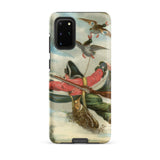 Baron Munchausen - Alphonse Adolphe Bichard Samsung Case, Galaxy S20 Plus / Matte, Smartphone Case Vintage-style Painting Man Ducks