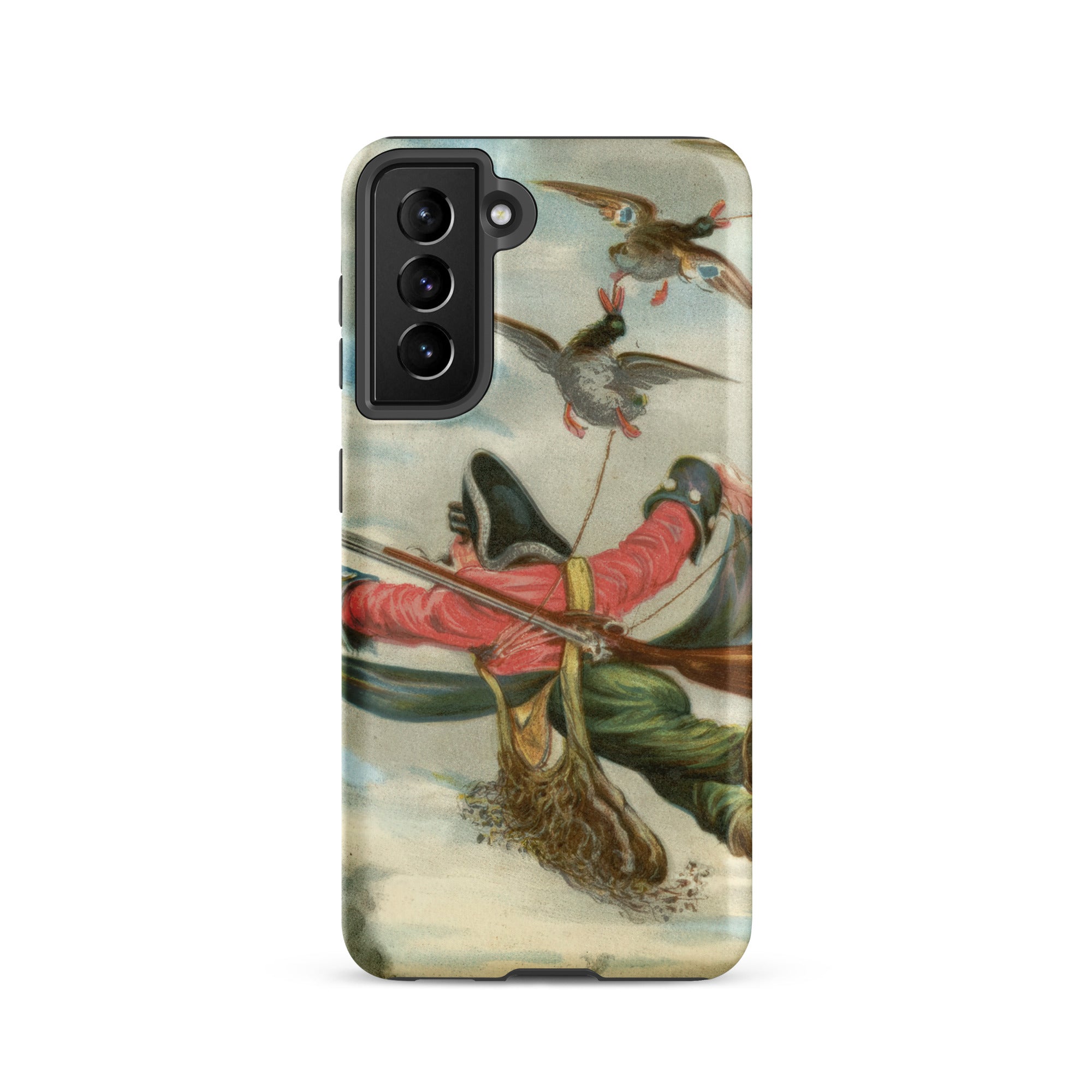 Baron Munchausen - Alphonse Adolphe Bichard Samsung Case, Galaxy S21 / Matte, Phone Case Historical Bird Scene
