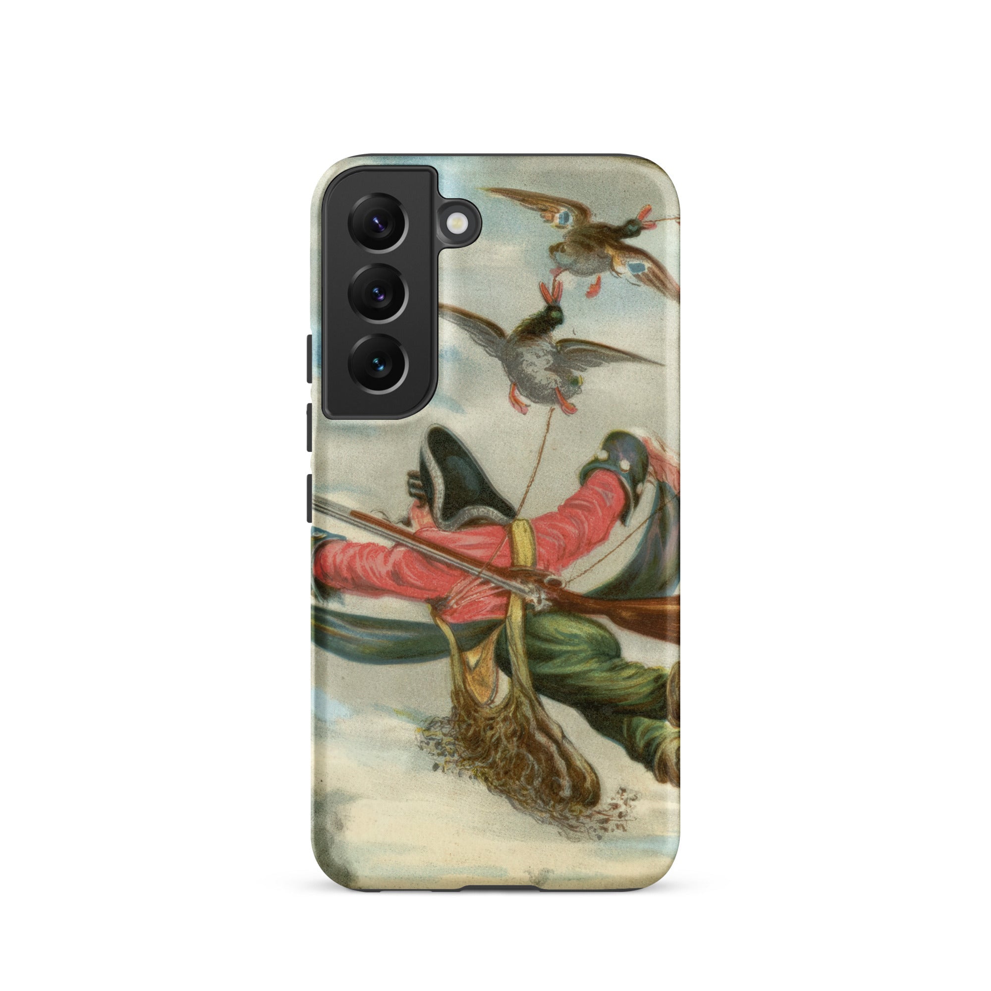 Baron Munchausen - Alphonse Adolphe Bichard Samsung Case, Galaxy S22 / Matte, White Smartphone Case Historical Scene