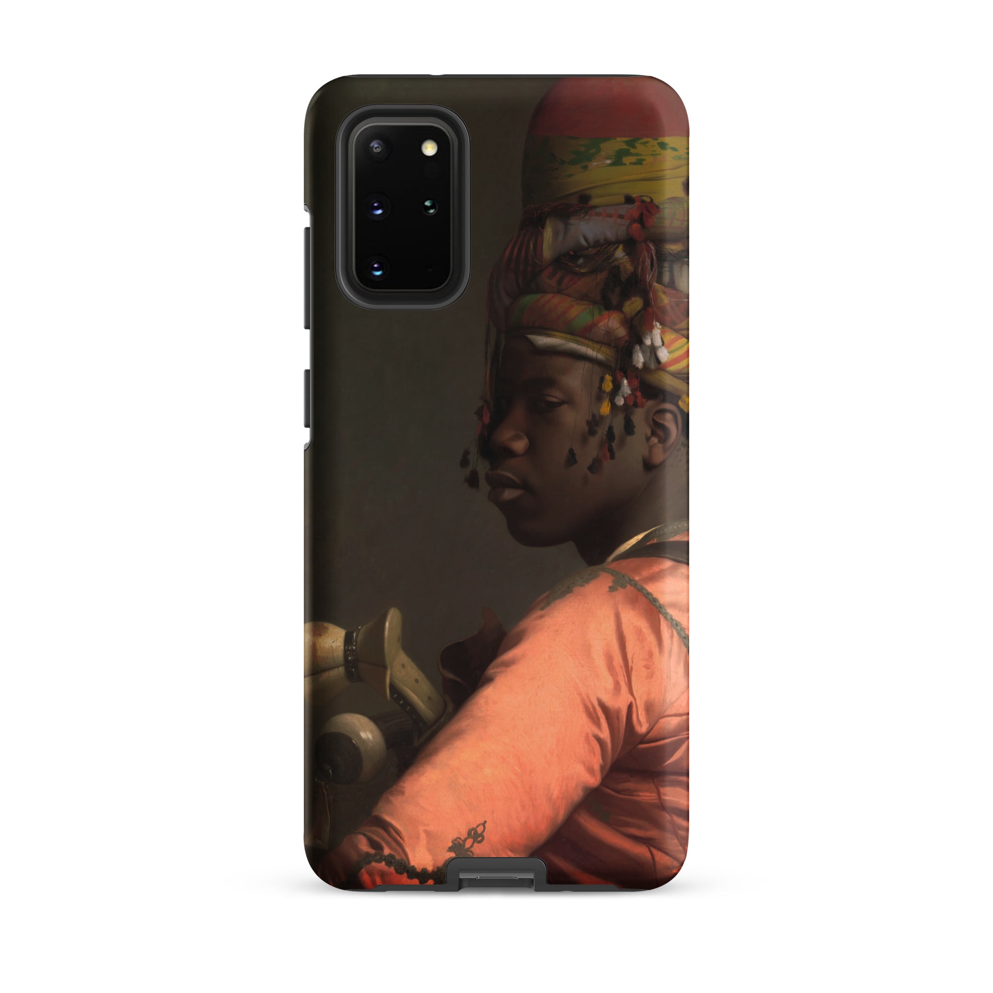 Bashi Bazouk Jean Leon Gerome Samsung Case, Galaxy S20 Plus / Matte, Black Smartphone Case Profile Portrait Person Headdress