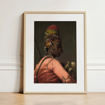 Bashi Besouk - Stampa d'arte di Jean Leon Gerome / Tela, 12x16’’ / 31x41cm / Cornice naturale / Passe-partout, Poster, Stampe e Opere d'arte visiva, Toby