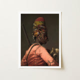 Bashi Besouk - Jean Leon Gerome Art Print / Canvas Jean-léon Gérôme’s Bashi-bazouk, Fixes, Ottoman Irregular Mercenary, Rose-salmon Quilted