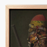 Bashi Besouk - Jean Leon Gerome Art Print / Canvas Framed Painting Figure Adorned Vibrant Layered Turbans Jean-léon Gérôme’s Bashi-bazouk,