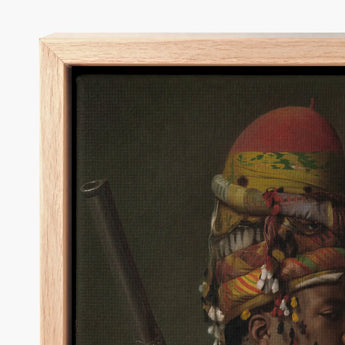 Bashi Besouk - Jean Leon Gerome Art Print / Canvas Framed Painting Figure Adorned Vibrant Layered Turbans Jean-léon Gérôme’s Bashi-bazouk,