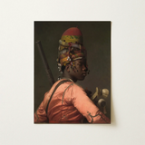 Bashi Besouk - Jean Leon Gerome Art Print / Canvas Framed Painting Man Profile Ornate Multi-colored Hat Tassels Jean-léon Gérôme’s