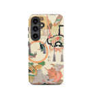 Basketry Work Ichida Shoshichiro of Naniwa Samsung Case, Galaxy S24 / Matte, Phone Case Colorful Intricate Japanese Style Print
