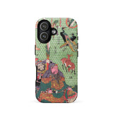 Basketry Work by Ichida Shoshichiro of Naniwa - Utagawa Kunisada Phone Case Iphone 17 / Matte Green Gold Phone Case Intricate Design