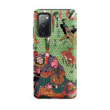 Basketry Work by Ichida Shoshichiro of Naniwa - Utagawa Kunisada Phone Case Samsung Galaxy S20 Fe / Matte Green Red Illustrated Phone Case