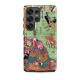 Basketry Work by Ichida Shoshichiro of Naniwa - Utagawa Kunisada Phone Case Samsung Galaxy S25 Ultra / Matte Vibrant Green Detailed