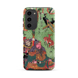 Basketry Work by Ichida Shoshichiro of Naniwa - Utagawa Kunisada Samsung Case, Galaxy S23 Plus / Matte, Smartphone Case Green Background