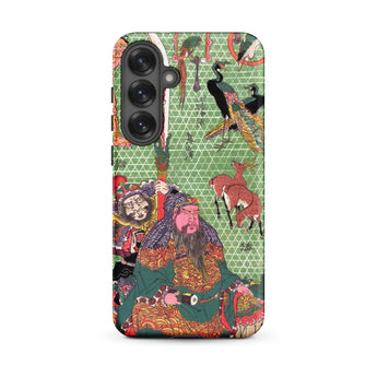 Basketry Work by Ichida Shoshichiro of Naniwa - Utagawa Kunisada Samsung Case, Galaxy S25 Plus / Matte, Green Phone Case Vibrant Intricate