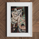 The Bath Max Beckmann Art Print, Framed Painting Nude Figures