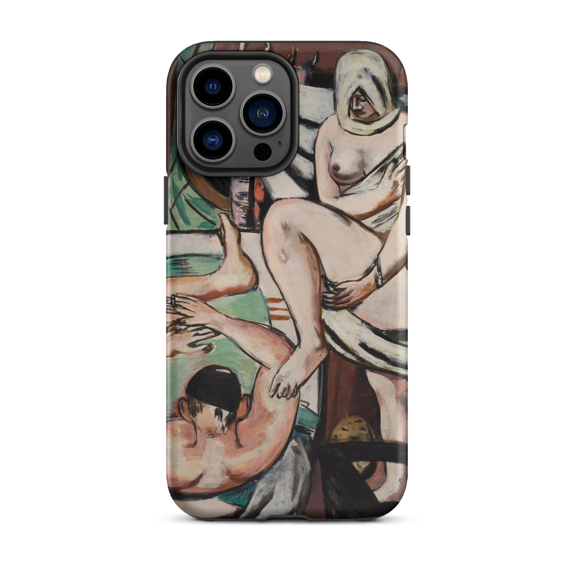 The Bath Max Beckmann Expressionist Iphone Case, 13 Pro / Matte, Iphone Case Nude Figures