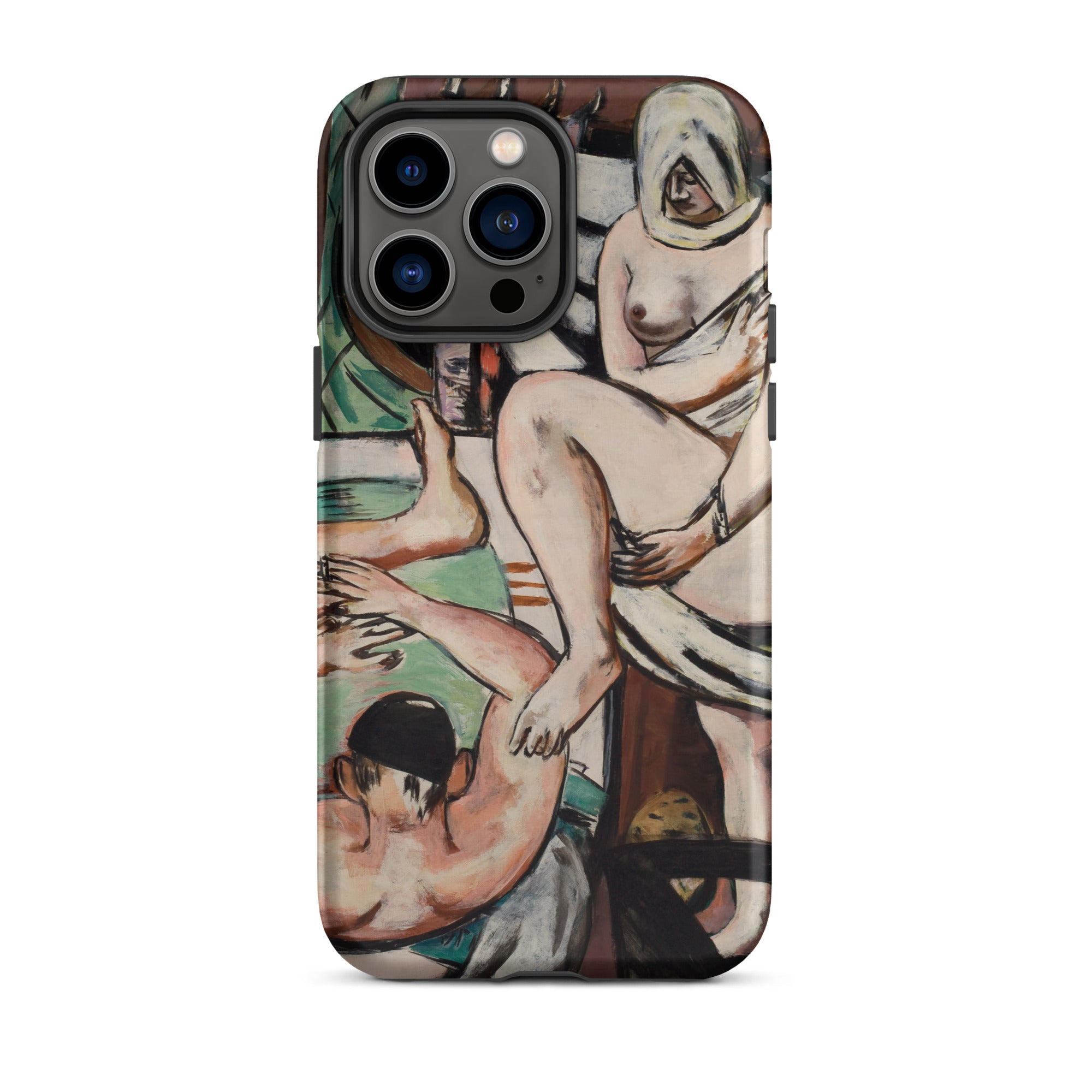 The Bath Max Beckmann Expressionist Iphone Case, 14 Pro / Matte, Iphone Case Nude Figures