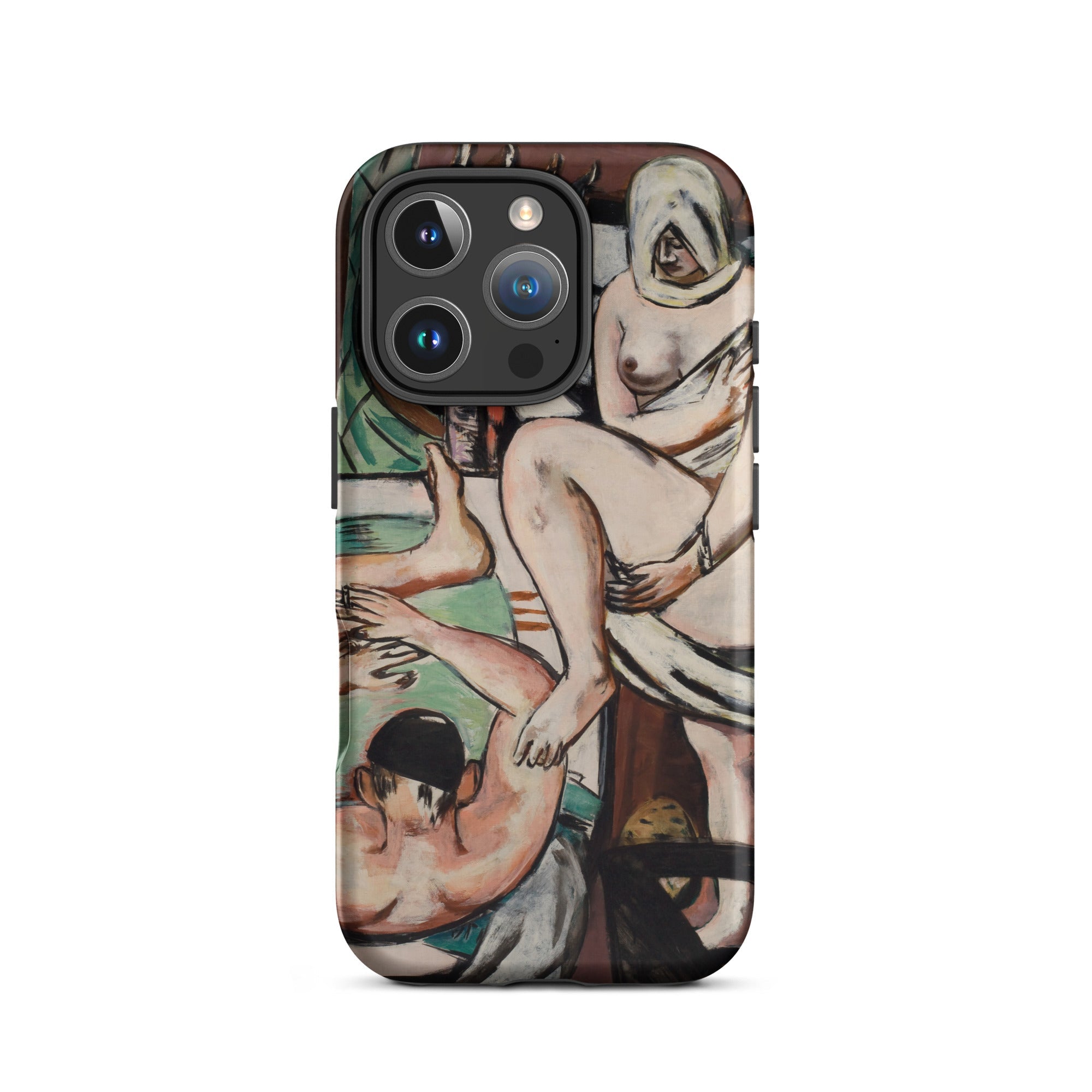 The Bath Max Beckmann Expressionist Iphone Case, 16 Pro / Matte, Iphone Case Painting Design
