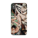 The Bath - Max Beckmann Expressionist Iphone Case, Xs / Matte, Phone Case Abstract Expressionist Artwork Nude Figures Muted