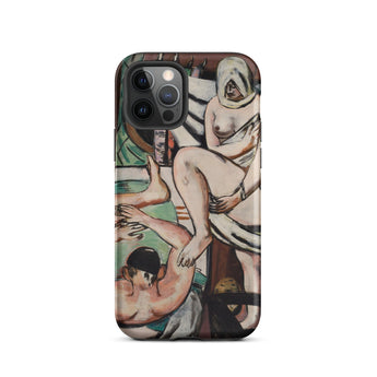 The Bath - Max Beckmann Expressionist Phone Case Iphone 12 Pro / Matte Artistic Phone Case Max Beckmann Expressionist, German