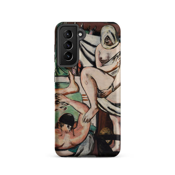 The Bath - Max Beckmann Expressionist Samsung Case, Galaxy S21 / Matte, Smartphone Case Classical Painting Figures