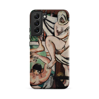 The Bath - Max Beckmann Expressionist Samsung Case, Galaxy S22 Plus / Matte, Smartphone Case Classical Painting Figures