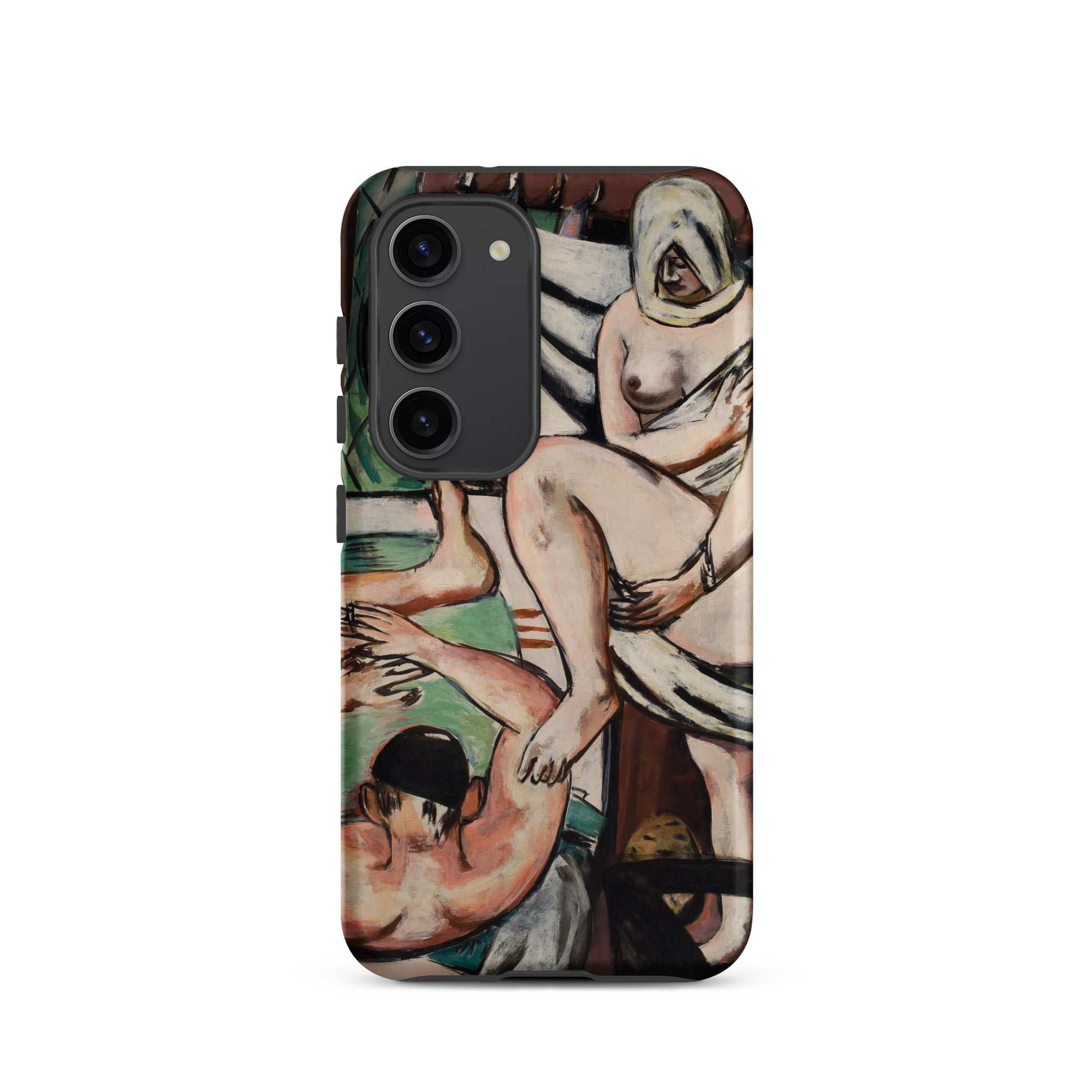 The Bath Max Beckmann Expressionist Samsung Case, Galaxy S23 / Matte, Smartphone Case Classical Painting Nude Figures