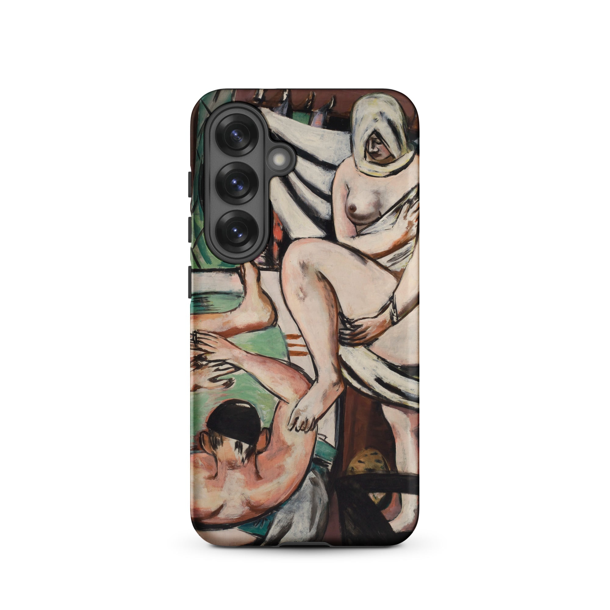 The Bath Max Beckmann Expressionist Samsung Case, Galaxy S25 / Matte, Smartphone Colorful Artistic Case Figures Painting